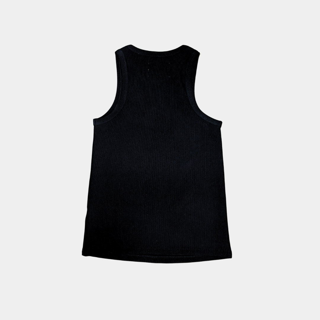 Lemon black tank top